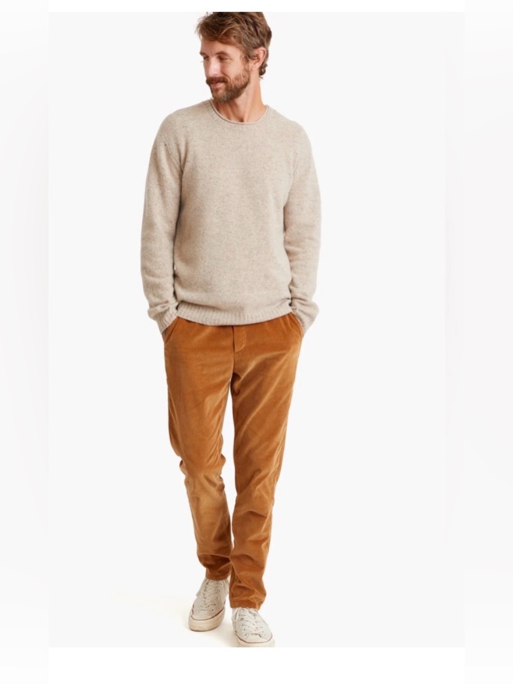 Marine Layer Saturday Cord Pant in Camel